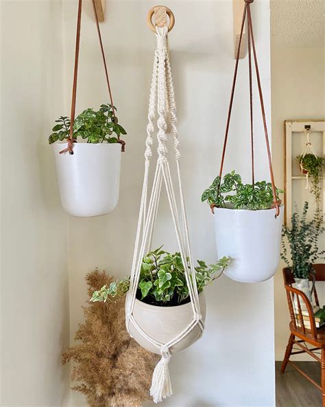 macrame plant hanger | plant hanger | macrame decor | boho decor | handmade gift | plant lover gift. (124) CA$35.00. FREE delivery. Add to basket. More like this. 1. Check out our macrame plant hanger selection for the very best in unique or custom, handmade pieces from our indoor planters shops. 